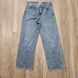 Pistola Jeans Womens 26 Light Wash Straight Leg High Rise Button anthropologie